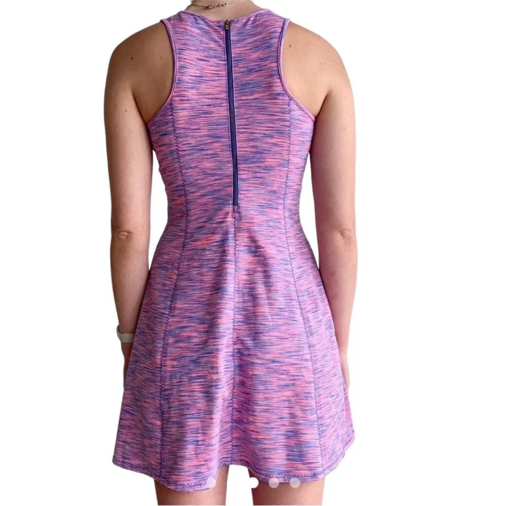 Lilly Pulitzer Cove Fit & Flare Pink Space Dye Women’s XS Mini Dress Sleeveless
